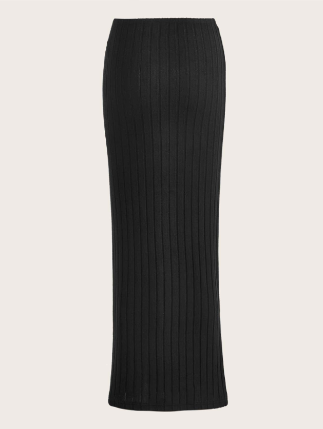 חצאית יומיומית בגוון אפור בהיר