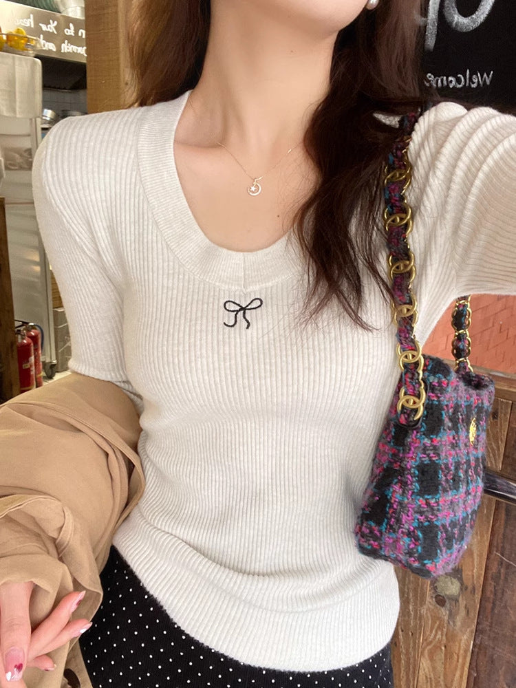 חולצת שיבולת סרוגה