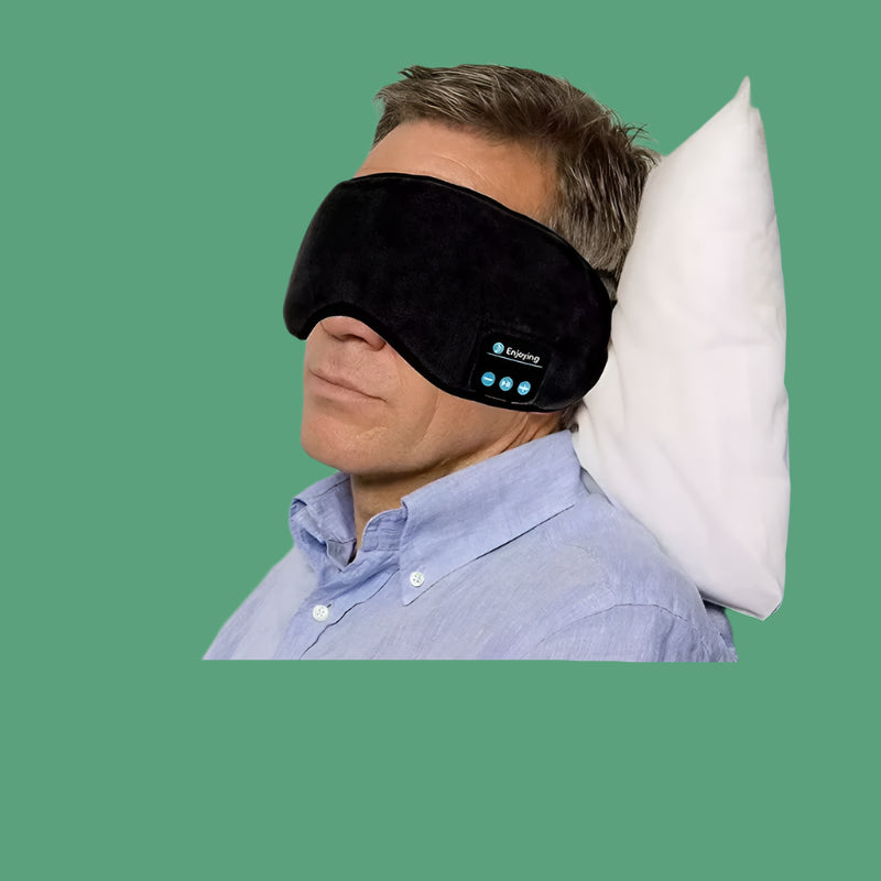 Bluetooth Wireless Headphones Sleeping Eye Mask Earphones Smart Music Sleep Headband Soft Elastic Eye Cover Headset Yoga Travel